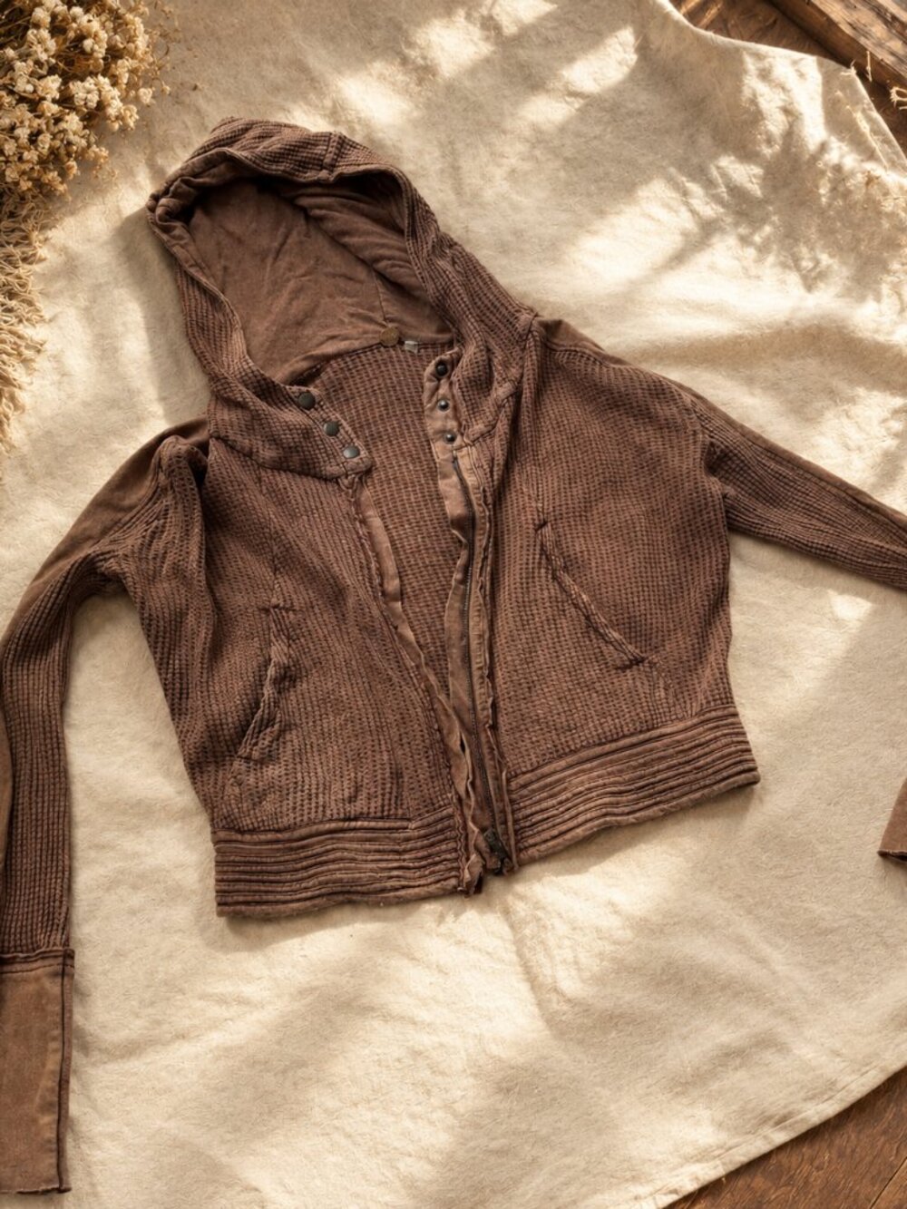 FREE PEOPLE Mason Zip Hoodie — Size Small